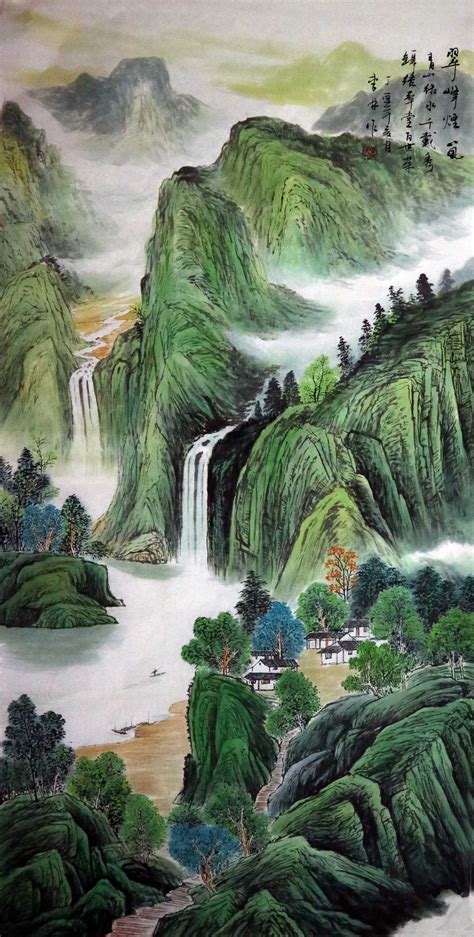 山水画 风水|山水画的风水作用和讲究